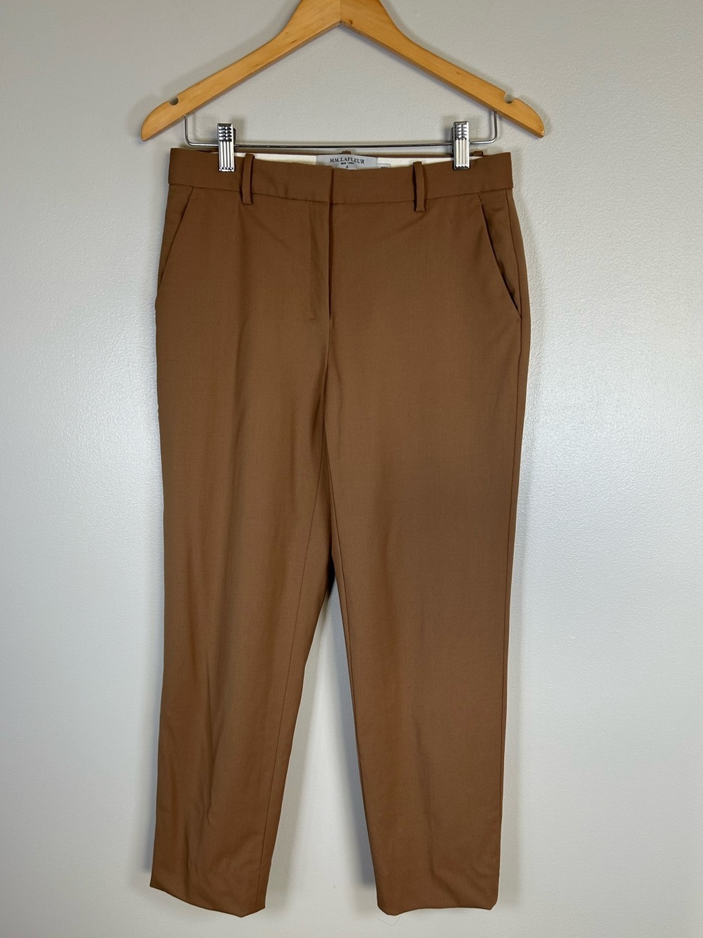 MM. LAFLEUR The Mejia Pant - Washable Wool Twill in Camel Saddle - Picture 5 of 15